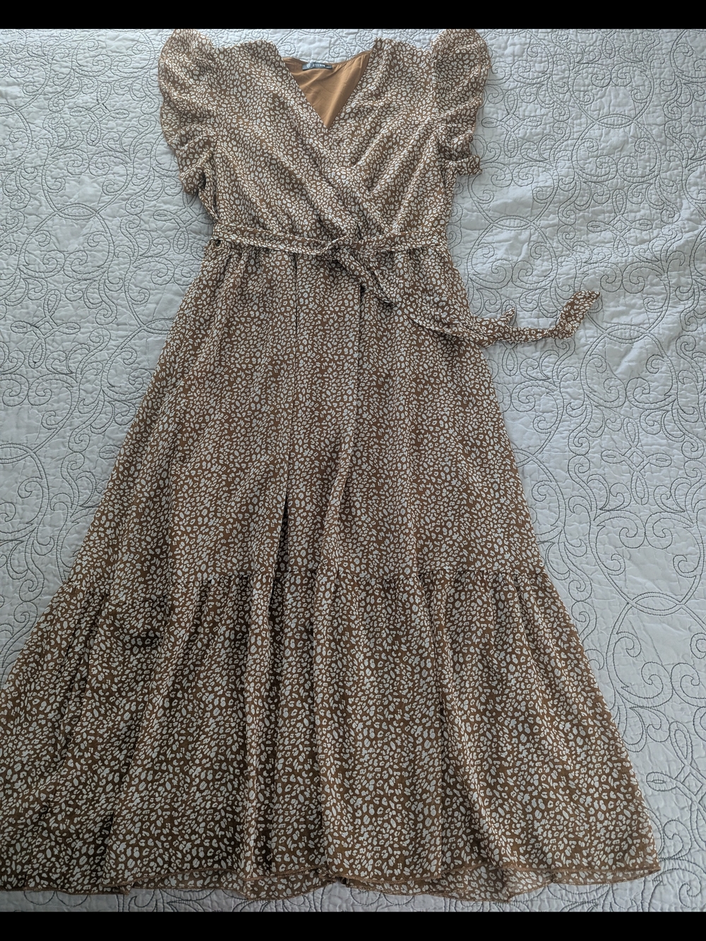 BTFBM Wrap-Style Maxi Dress